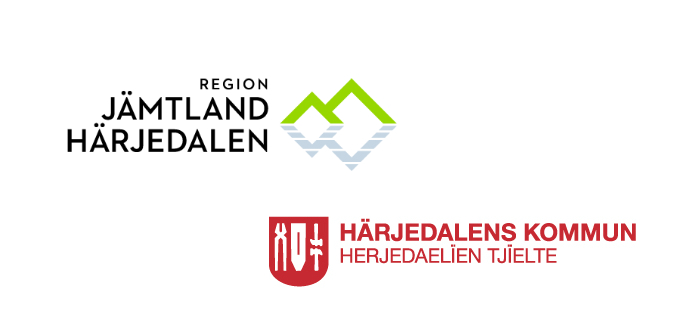 Region Jämtland Härjedalens och Härjedalens kommuns logotyper
