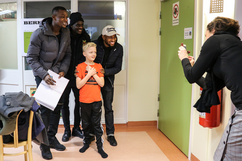 Fotografering med idolerna. 