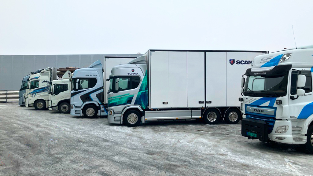 Lastbilar uppradade från Roadshow 2024.