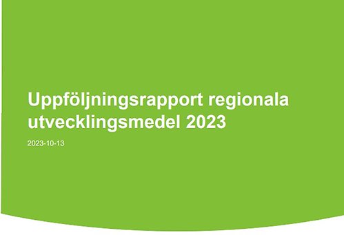 Namnet på rapporten på en grön bakgrund