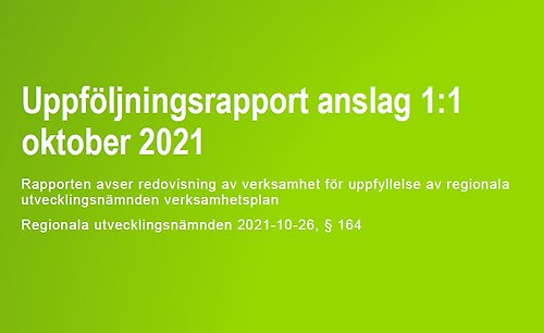 Namnet på rapporten över en grön bakgrund