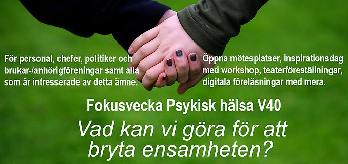 Fokusvecka psykisk hälsa