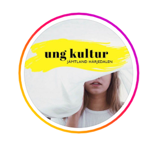 Skärmdump från Instagram, på Instagramkontots Ung Kulturs profilbild med en person med långt hår och texten "Ung kultur".